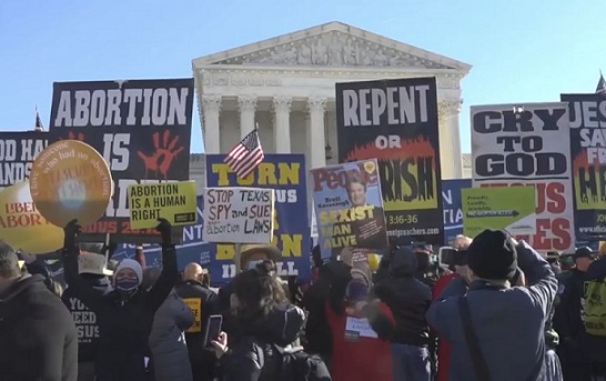 Abortion protest outside US Supreme Court