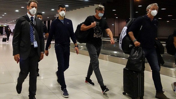 Djokovic departs Melbourne