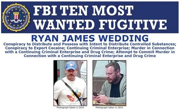 Ryan Wedding ten most wanted fugitive