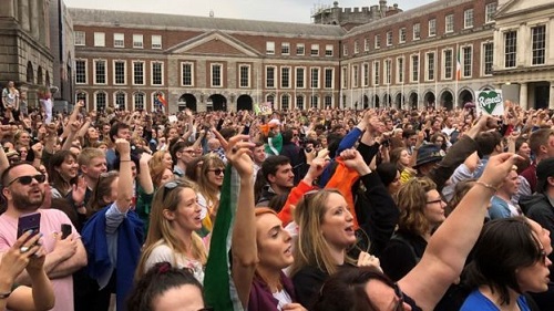 Ireland abortion vote celebrations