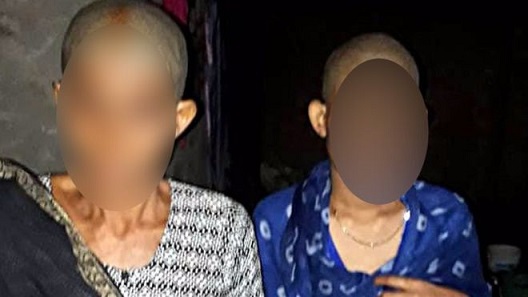 Indian women with shaved heads