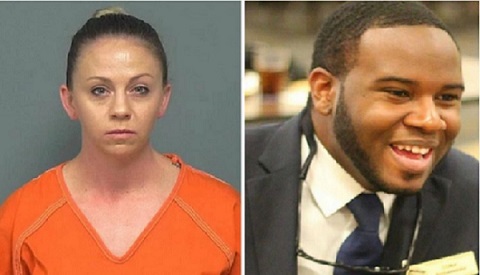 Amber Guyger and Botham Jean