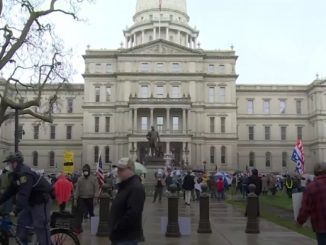 Michigan protesters decry Covid-19 state of emergency