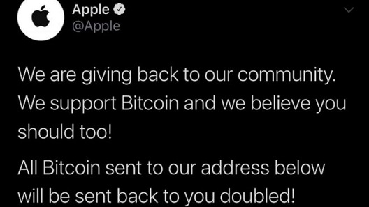 Apple hacked tweet