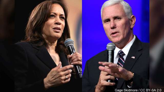 Kamala Harris and Mike Pence