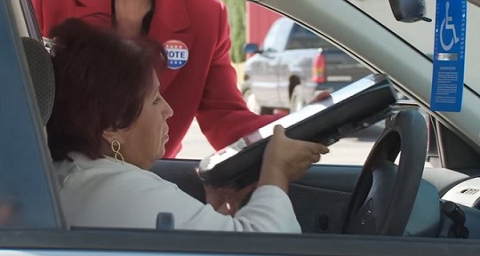 Texas curbside voting