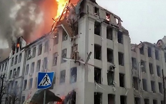 Kharkiv university missile hit