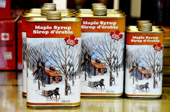 Maple syrup cans