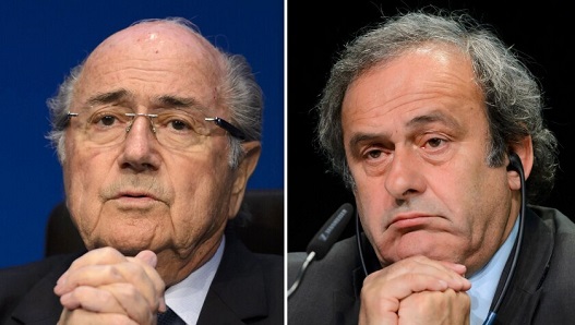 Sepp Blatter and Michel Platini