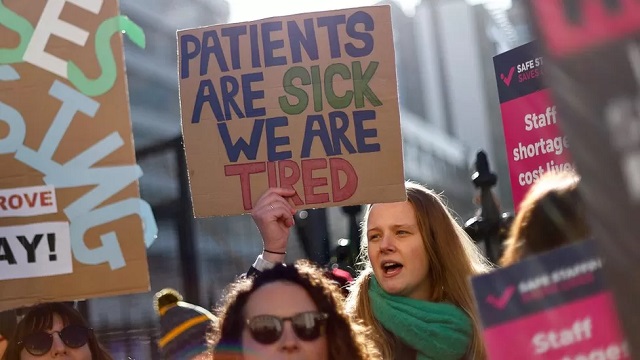 RCN Nurses protest