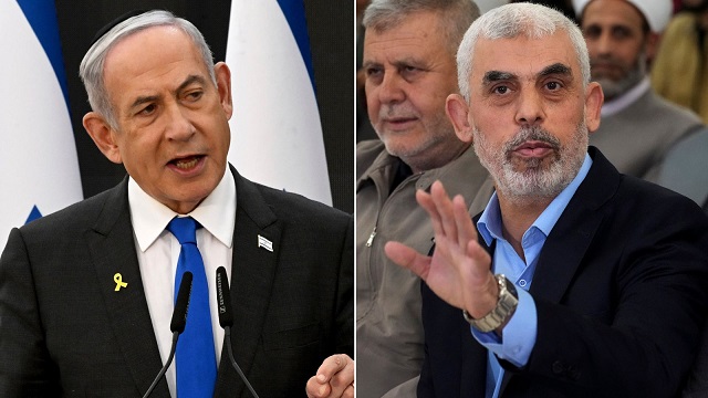 Benjamin Netanyahu and Yahya Sinwar