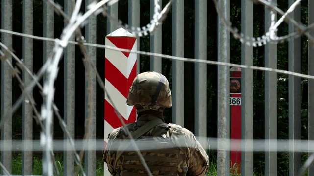 Belarusian Polish border guard