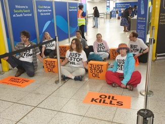 Just-Stop Oil Gatwick Airport protest