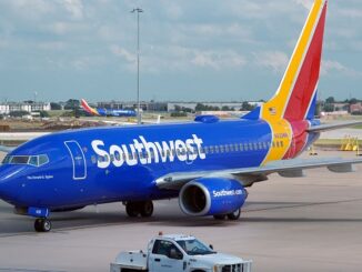 Southwest Airlines plane at Dallas Love Field airport