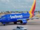 Southwest Airlines plane at Dallas Love Field airport