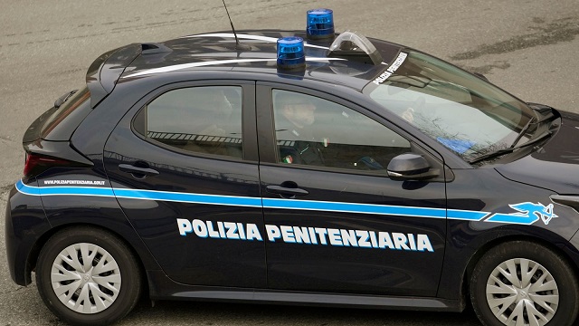 Police vehicle in Brescia Italy