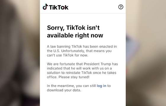 TikTok is unavailable