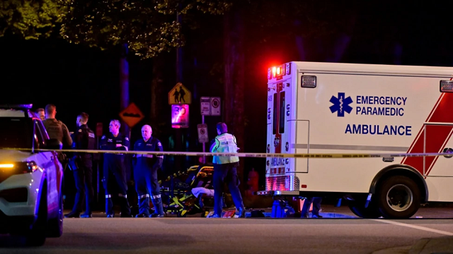 Vancouver street festival crime scene
