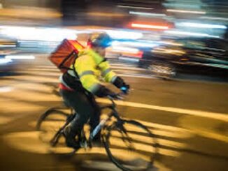delivery cyclist