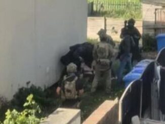 UK Counter Terror police making an arrest