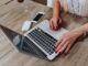 woman using laptop