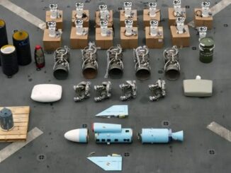 weapons found on Muhammad Pahlawan's boat