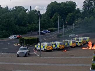 Jamie Taylor molotov cocktail attack outside Livingston police station