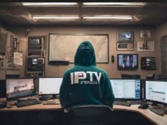 IPTV person viewing multi-screens