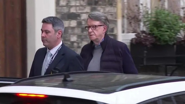 Lord Peter Mandelson arrest