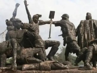 Nigeria Enugu statue commemorating coal miners