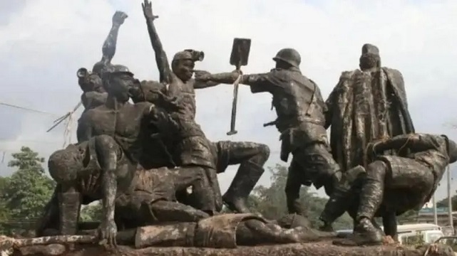 Nigeria Enugu statue commemorating coal miners