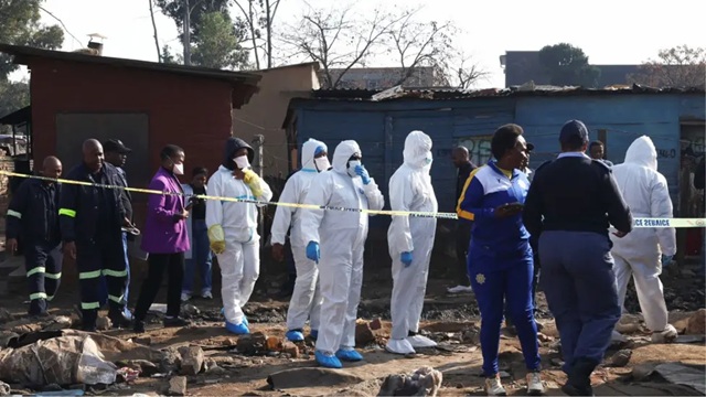 South Africa Johannesburg informal settlement mass shooting