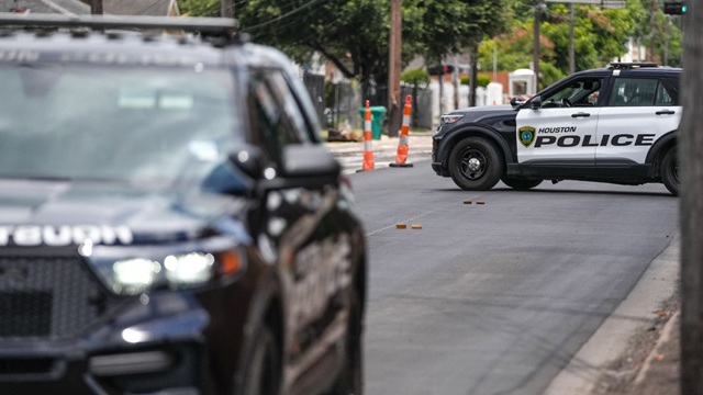 scene in Houston after ICE shooting