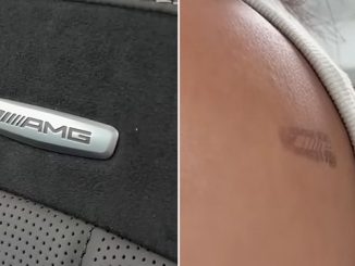 AMG logo burn