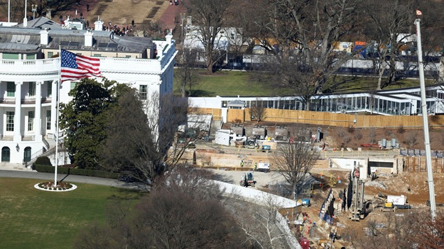 White House East Wing ballroom demolished