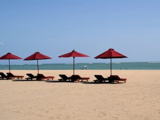 Bali empty beach