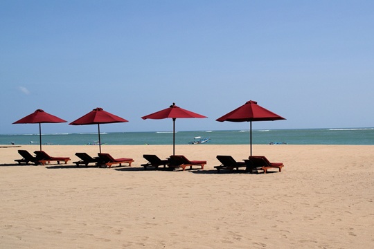 Bali empty beach