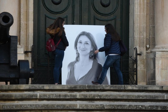Daphne Caruana Galizia photo placement
