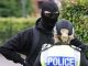 Glasgow protest with face covering
