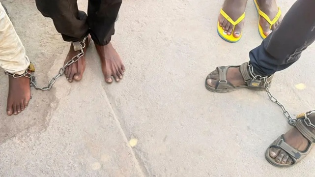 South Africa patients in chains