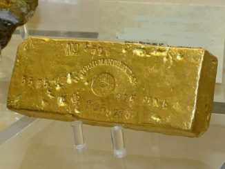 Gold bar from the SS Central America
